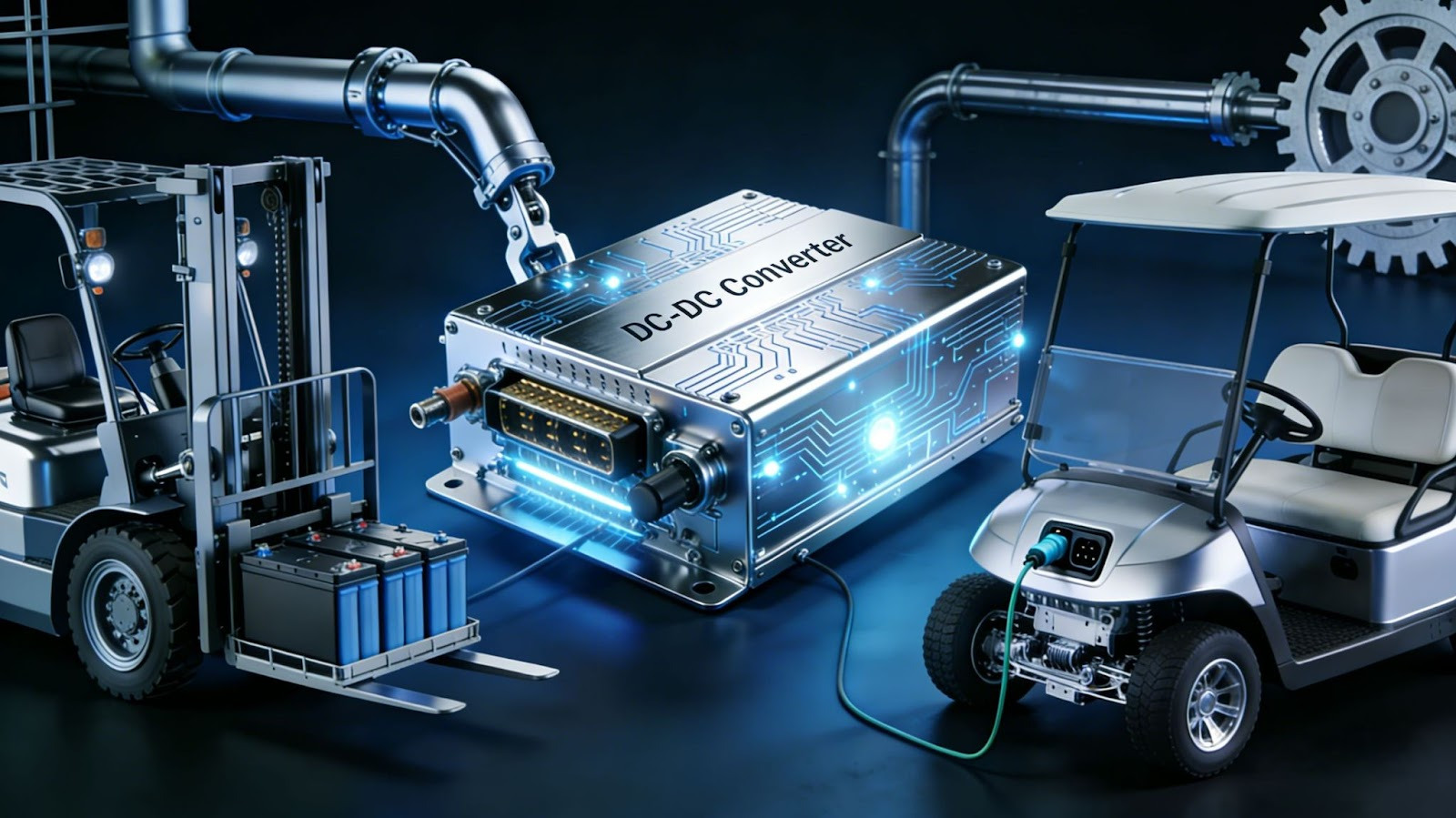 How to Choose DC-DC Converters for Electric Forklifts and Golf Carts
