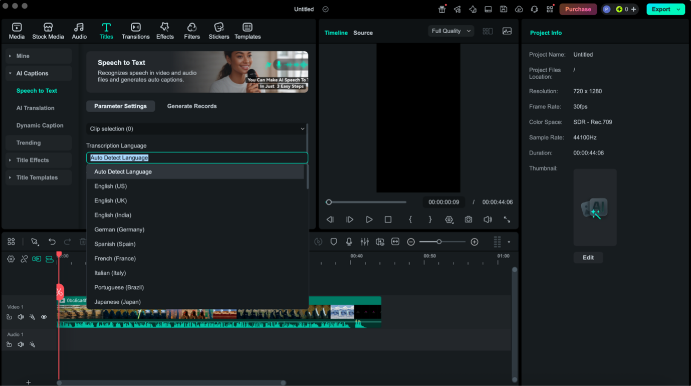 How to Generate Subtitles Automatically with an AI Tool
