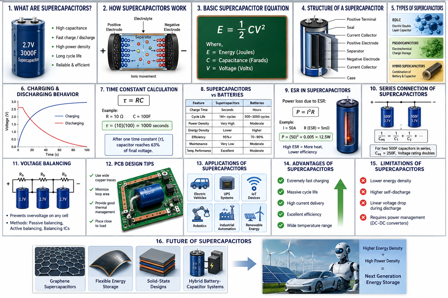 Supercapacitors, High-Power Energy Storage