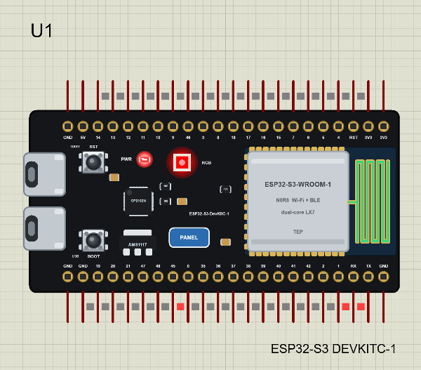 What Is The Led Library. Arduino ESP32-S3 DevKitC-1 Library for Proteus: RGB LED and Wi-Fi - The ...