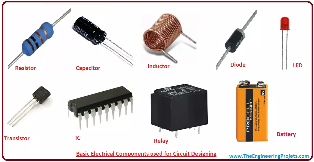 Basic Electronic Components used for Circuit Designing - The Engineering  Projects