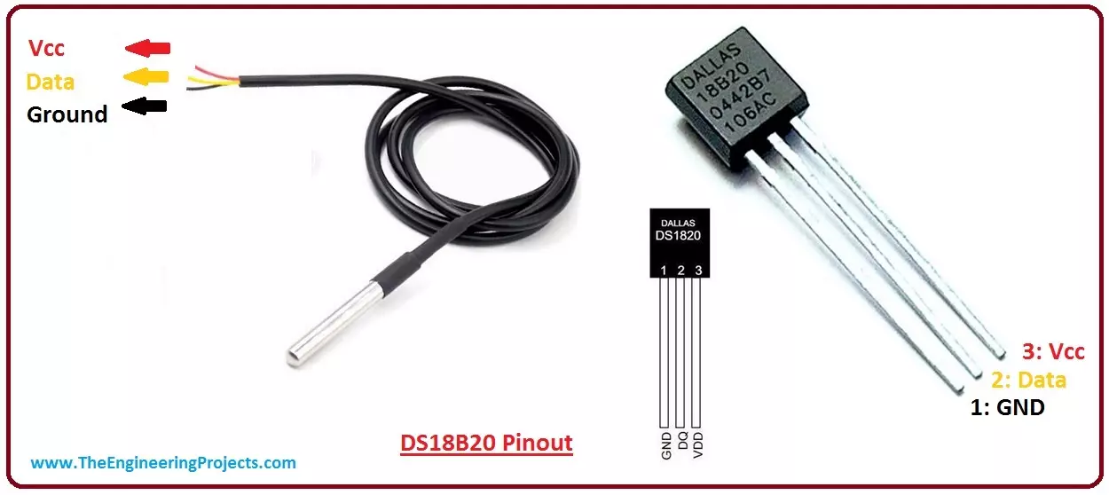 DS18B20 1-wire Temp Sensor