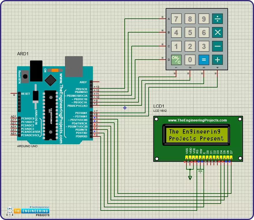 Arduino Uno with LCD and Keypad