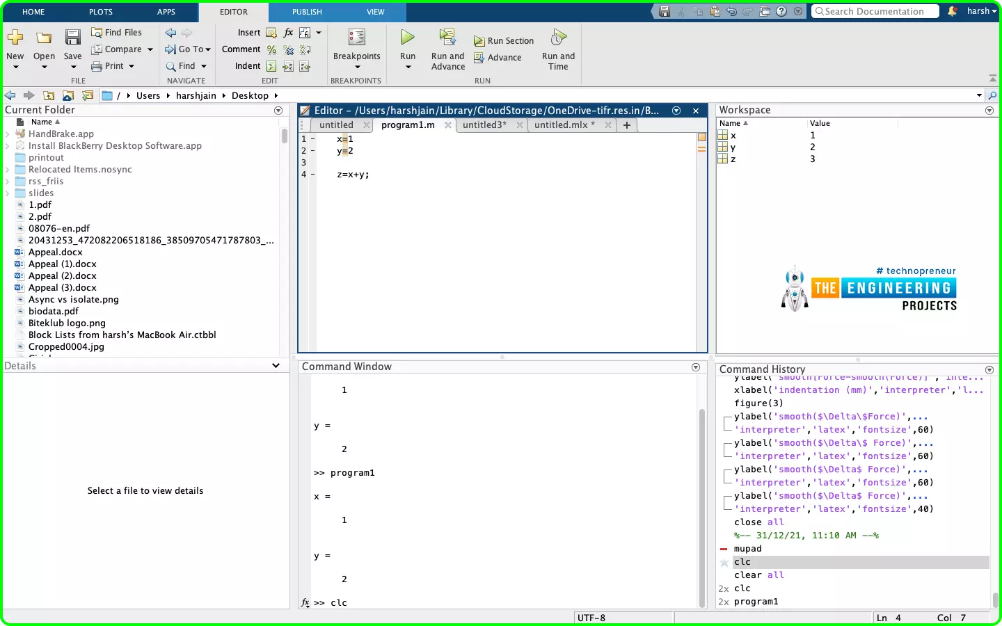 Introduction To Matlab Command Window - The Engineering Projects