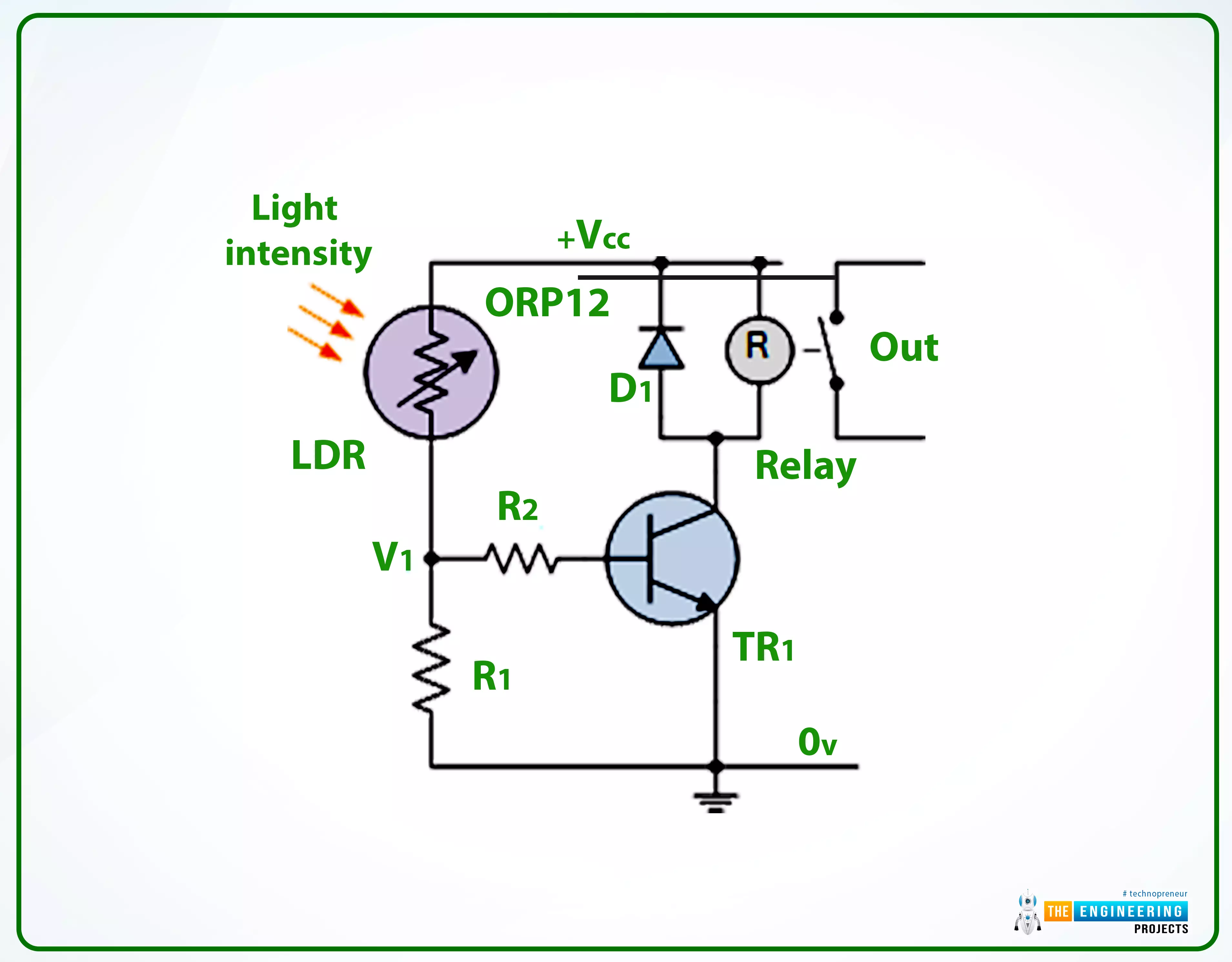 Light Dependent Resistor Circuit Diagram Light Dependent Resistor Circuit Diagram